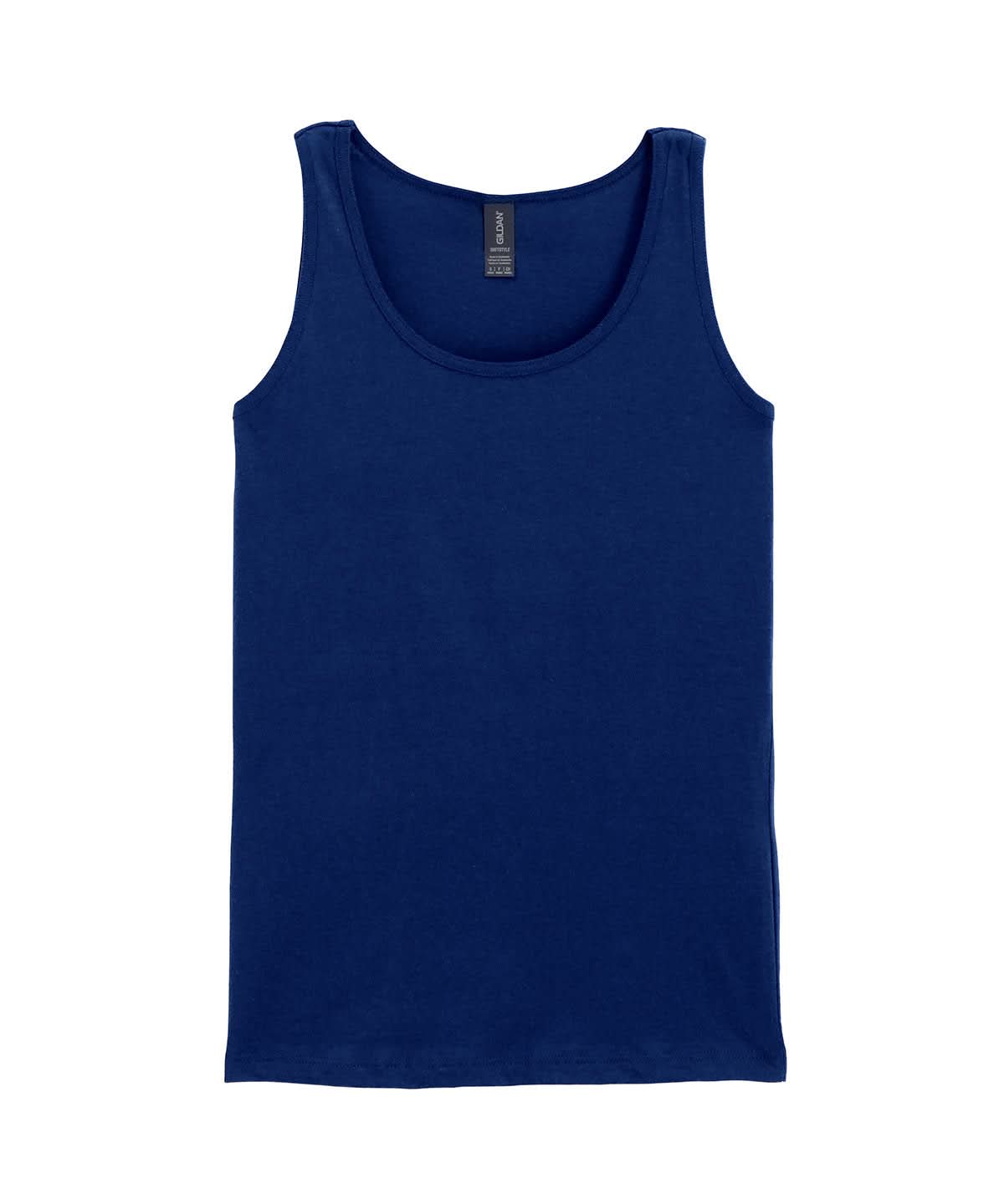Gildan Softstyle Womens Tank Top GD077 - Navy - Customisable T-Shirts