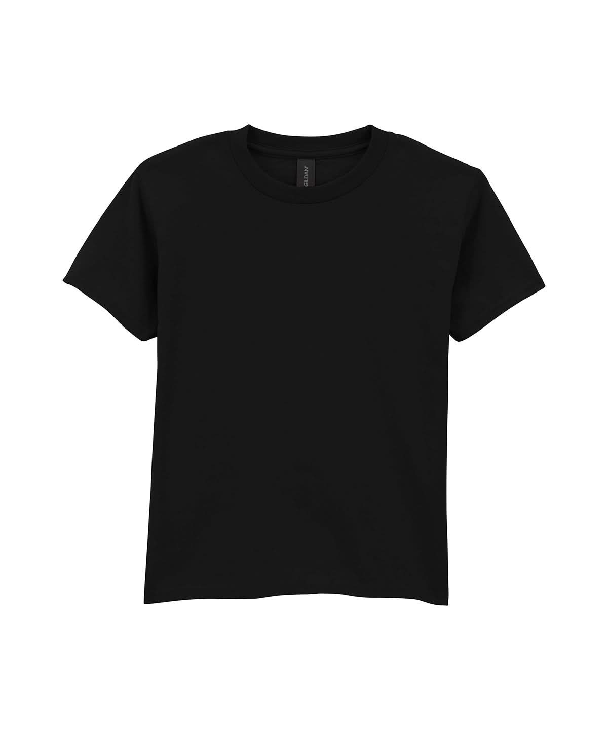 Gildan Softstyle Midweight Youth T Shirt GD24B - Pitch Black - Customisable T-Shirts
