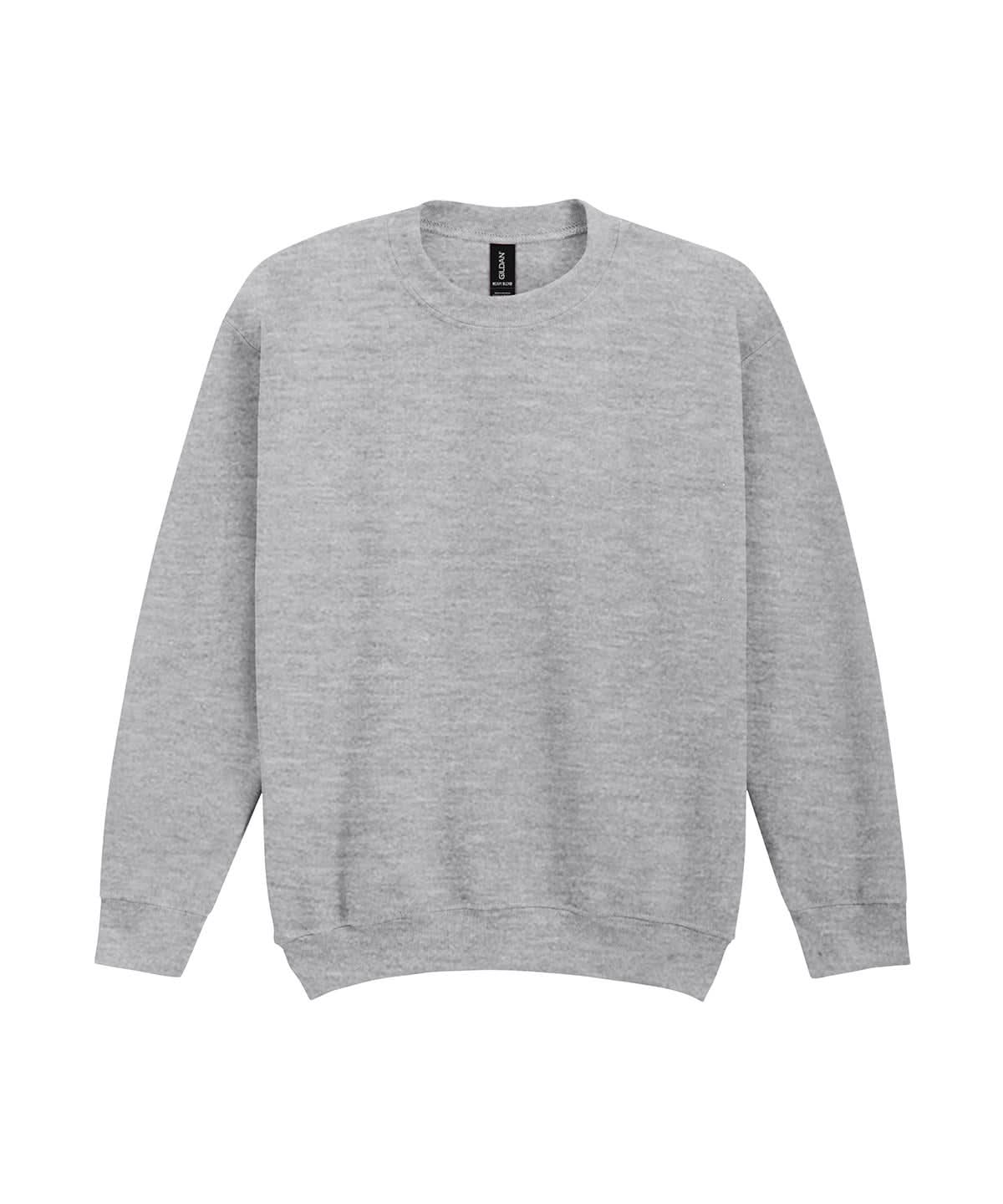 Gildan Heavy Blend Youth Crew Neck Sweatshirt GD56B - Sport Grey - Customisable Sweatshirts