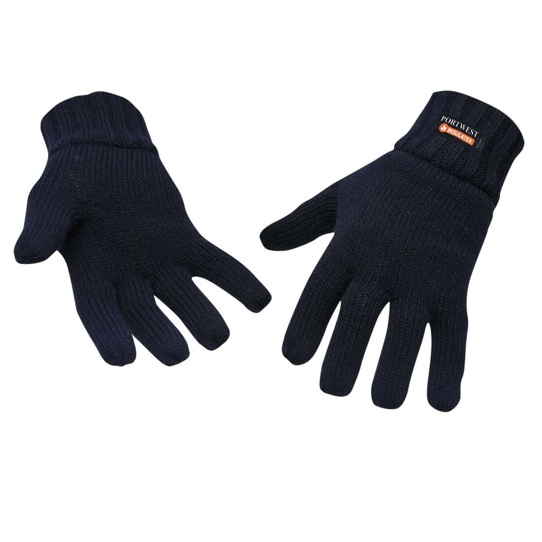Portwest Insulated Knit Glove GL13 - Navy - Customisable Gloves