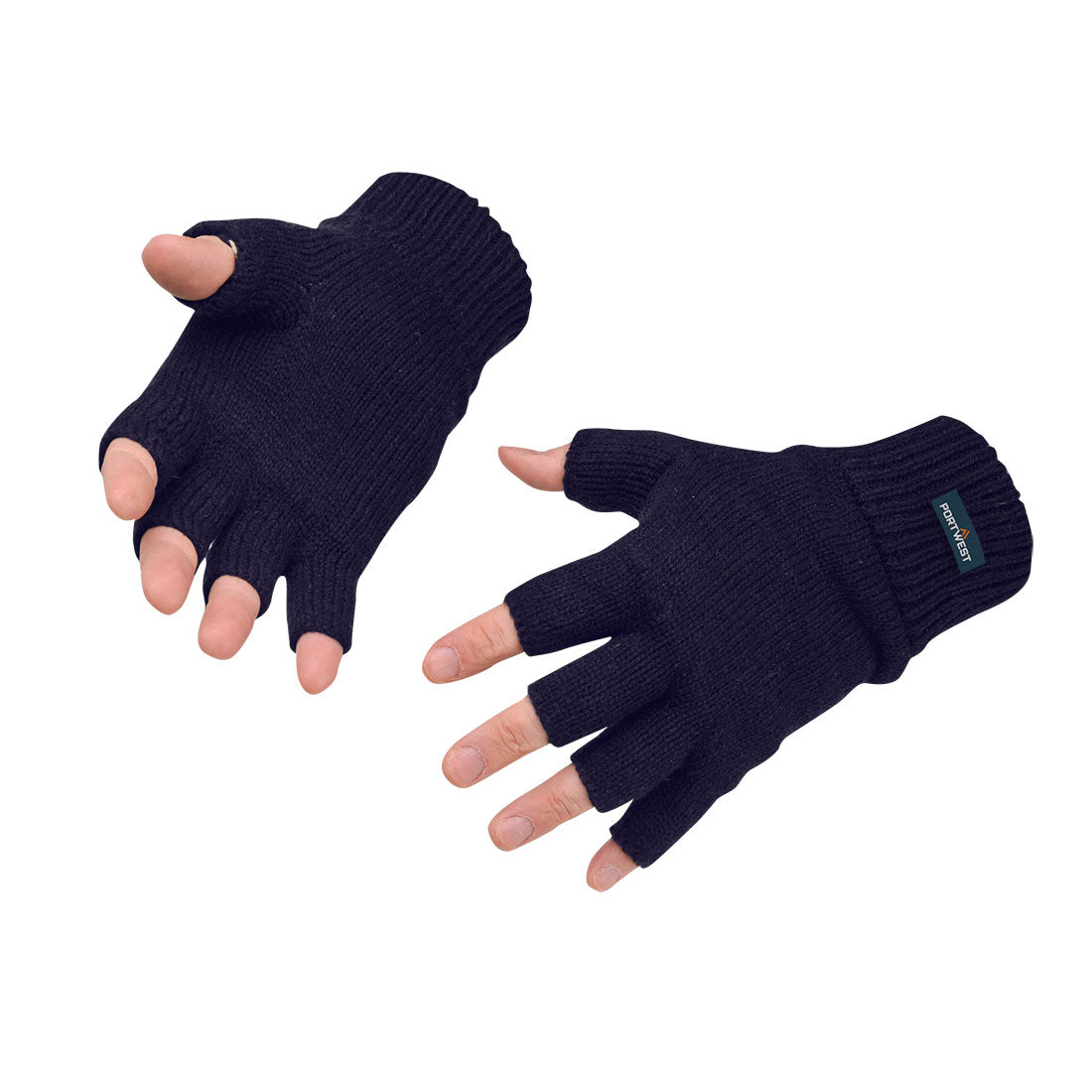 Insulated Fingerless Knit Glove Gl14 - - Customisable All Weather Accessories