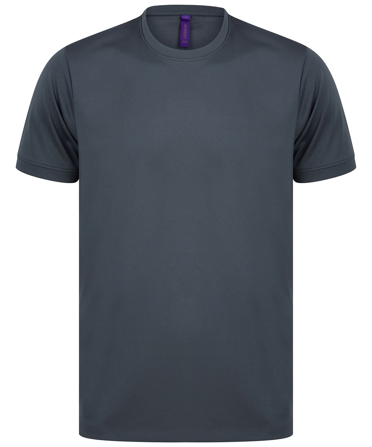 Henbury Hi Cool Performance T Shirt HB024 - Charcoal - Customisable T-Shirts