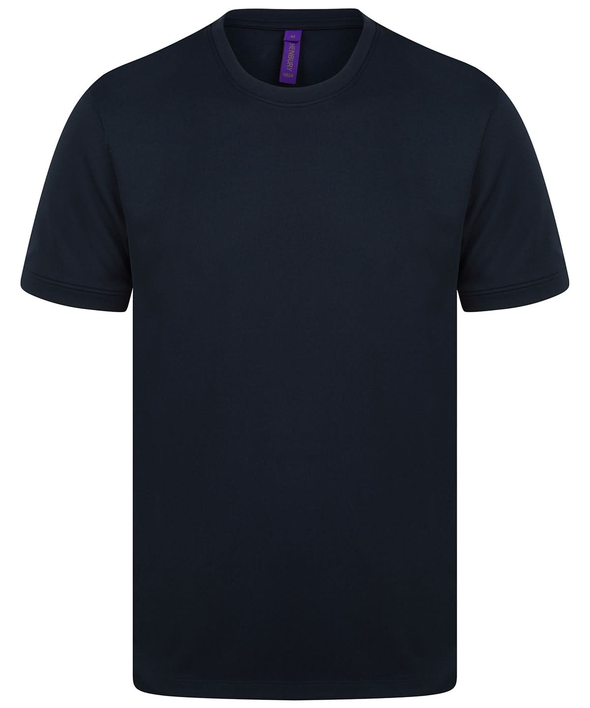 Henbury Hi Cool Performance T Shirt HB024 - Navy - Customisable T-Shirts