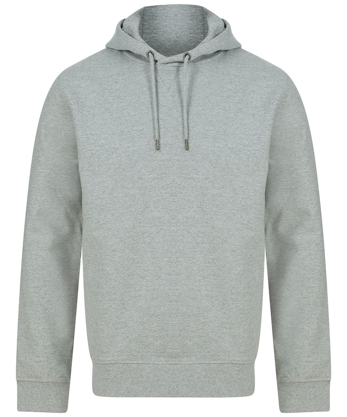 Henbury Unisex Sustainable Hoodie HB841 - Heather Grey - Customisable Hoodies