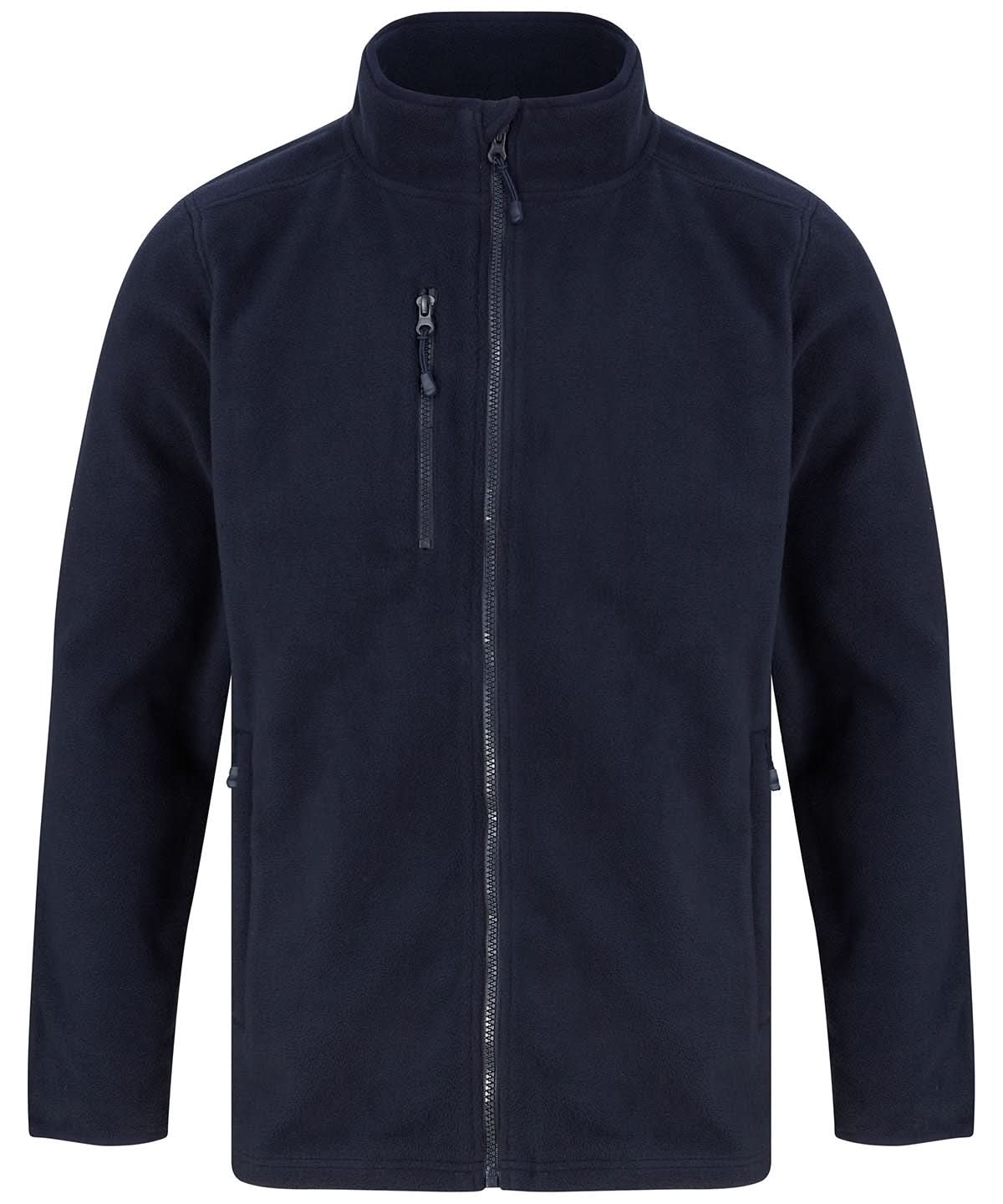 Henbury Recycled Polyester Microfleece Jacket HB860 - Navy - Customisable Jackets