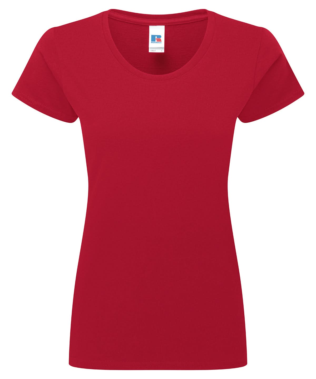 Russell Short Sleeve Europe Womens authentic classic t shirt J180F - Classic Red - Customisable T-Shirts