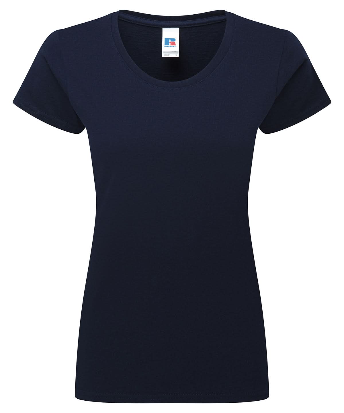 Russell Short Sleeve Europe Womens authentic classic t shirt J180F - French Navy - Customisable T-Shirts