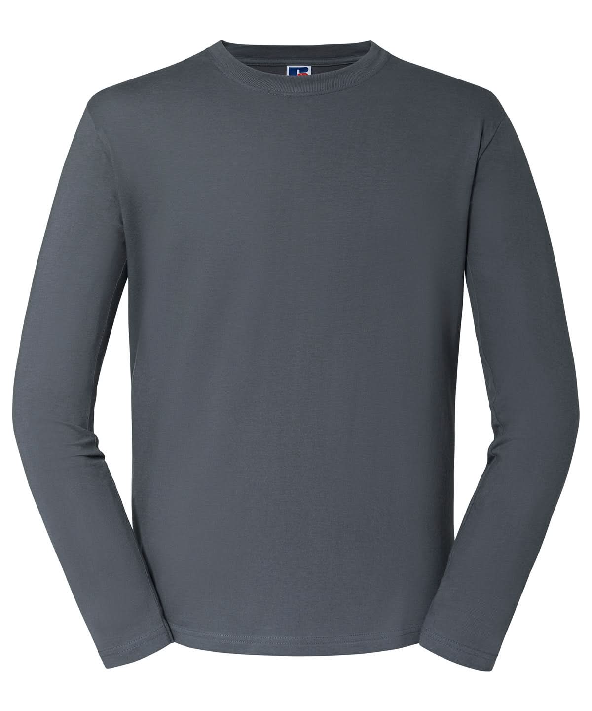 Russell Short Sleeve Europe Classic long sleeve T J180L - Convoy Grey - Customisable T-Shirts