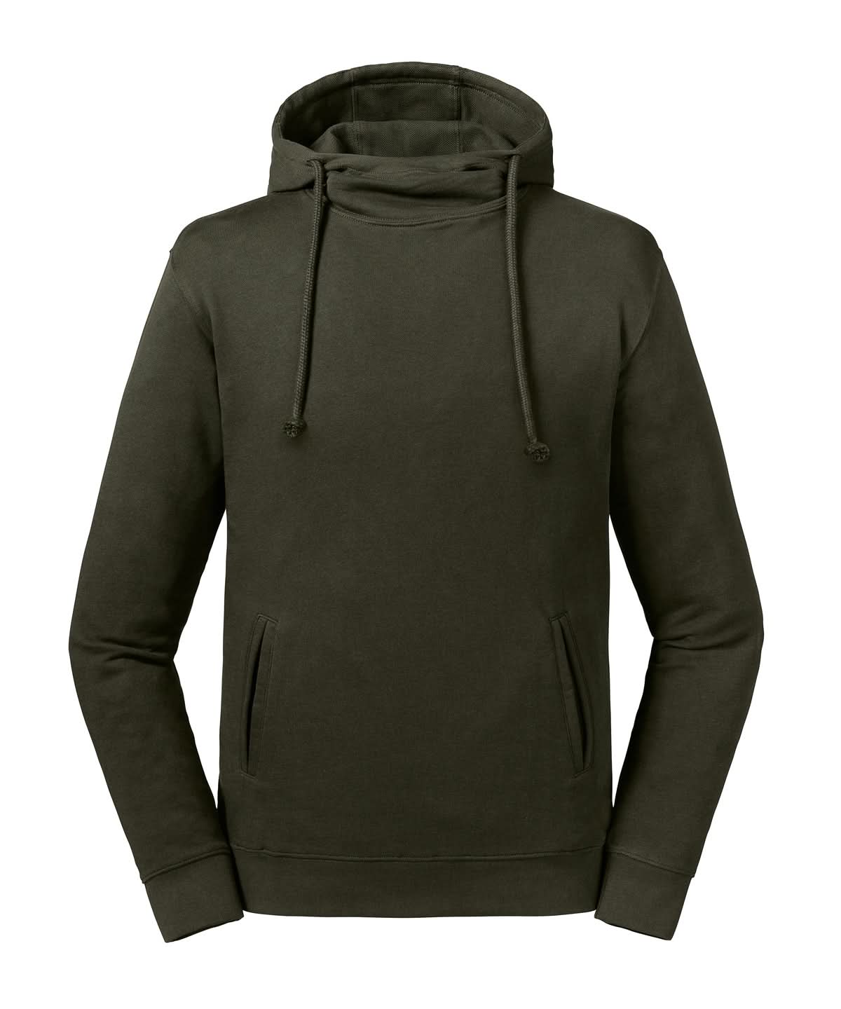 Russell Europe Pure organic high collar hooded sweatshirt J209M - Dark Olive - Customisable Sweatshirts
