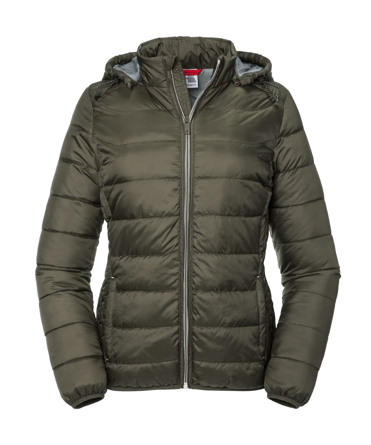 Russell Europe Womens hooded Nano jacket J440F - Dark Olive - Customisable Jackets