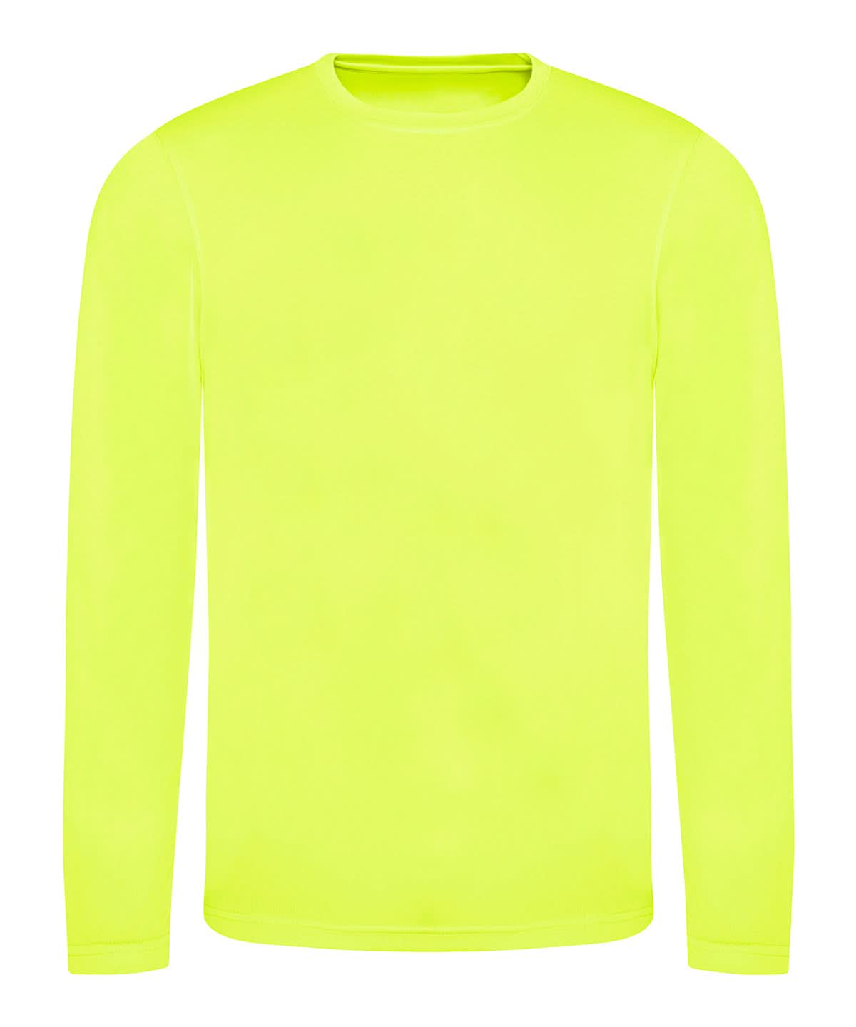 AWDis Just Cool Long sleeve cool T JC002 - Electric Yellow - Customisable T-Shirts