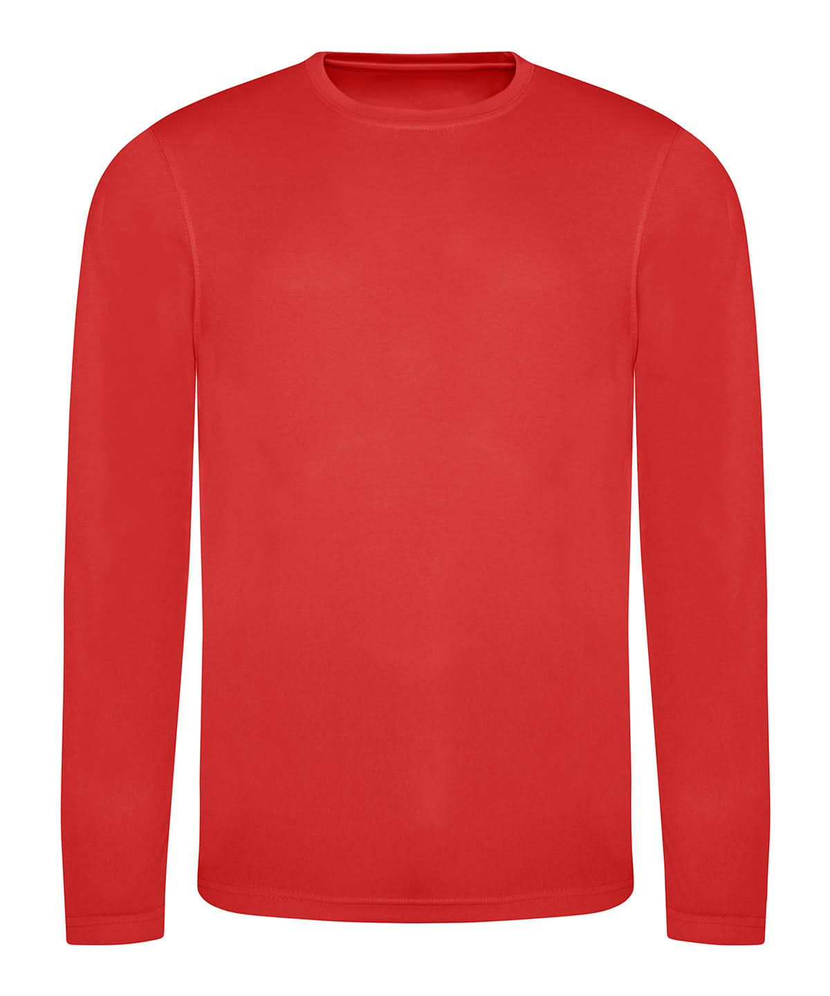 AWDis Just Cool Long sleeve cool T JC002 - Fire Red - Customisable T-Shirts