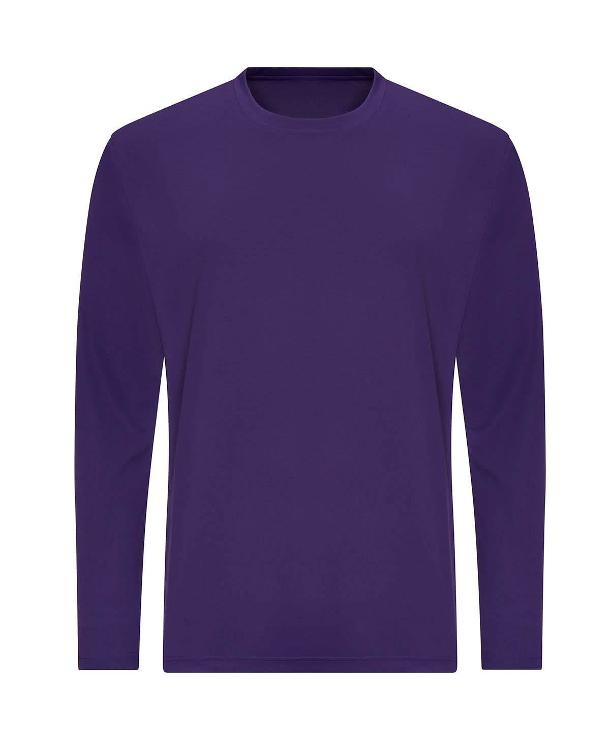 AWDis Just Cool Long sleeve cool T JC002 - Purple - Customisable T-Shirts