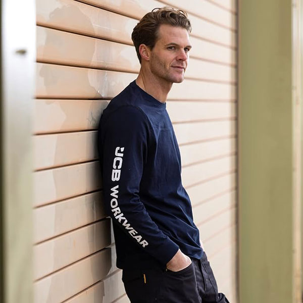 Jcb Workwear Jcb Workwear Banner Long Sleeve T Shirt - - Customisable Tee Shirts