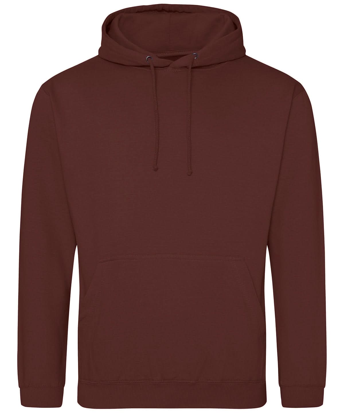 AWDis Just Hoods College Hoodie Chocolate Fudge Brownie JH001 - Chocolate Fudge Brownie - Customisable Hoodies