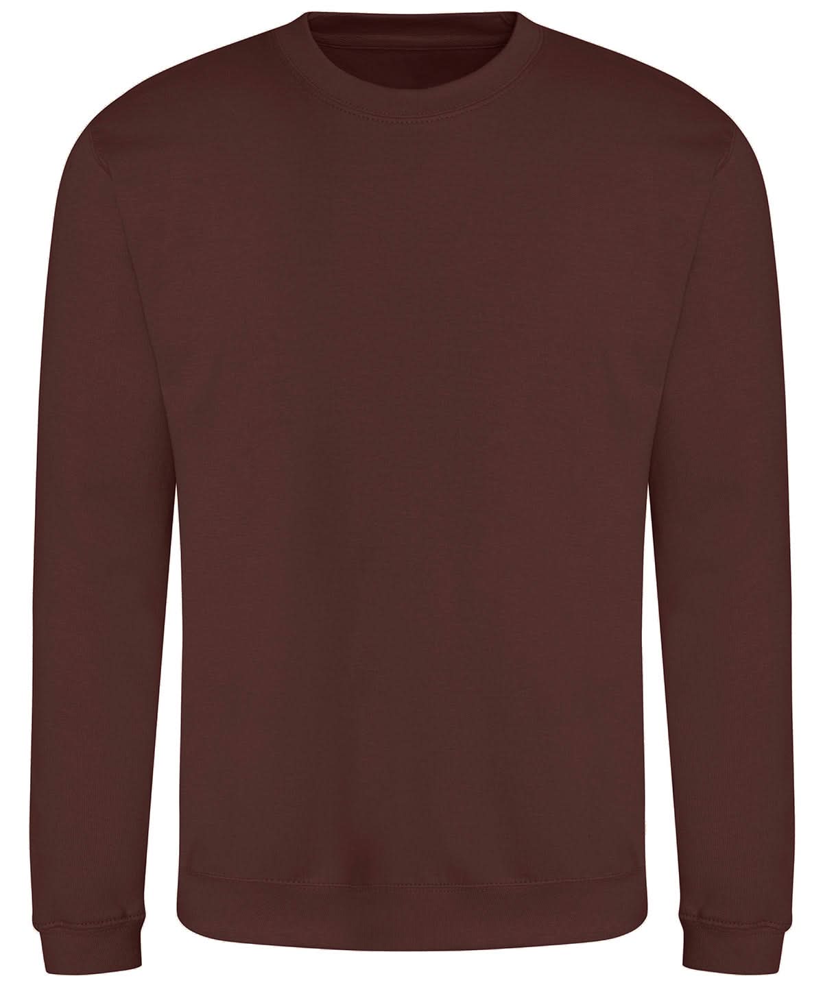 AWDis Just Hoods AWDis Sweatshirt Chocolate Fudge Brownie JH030 - Chocolate Fudge Brownie - Customisable Sweatshirts