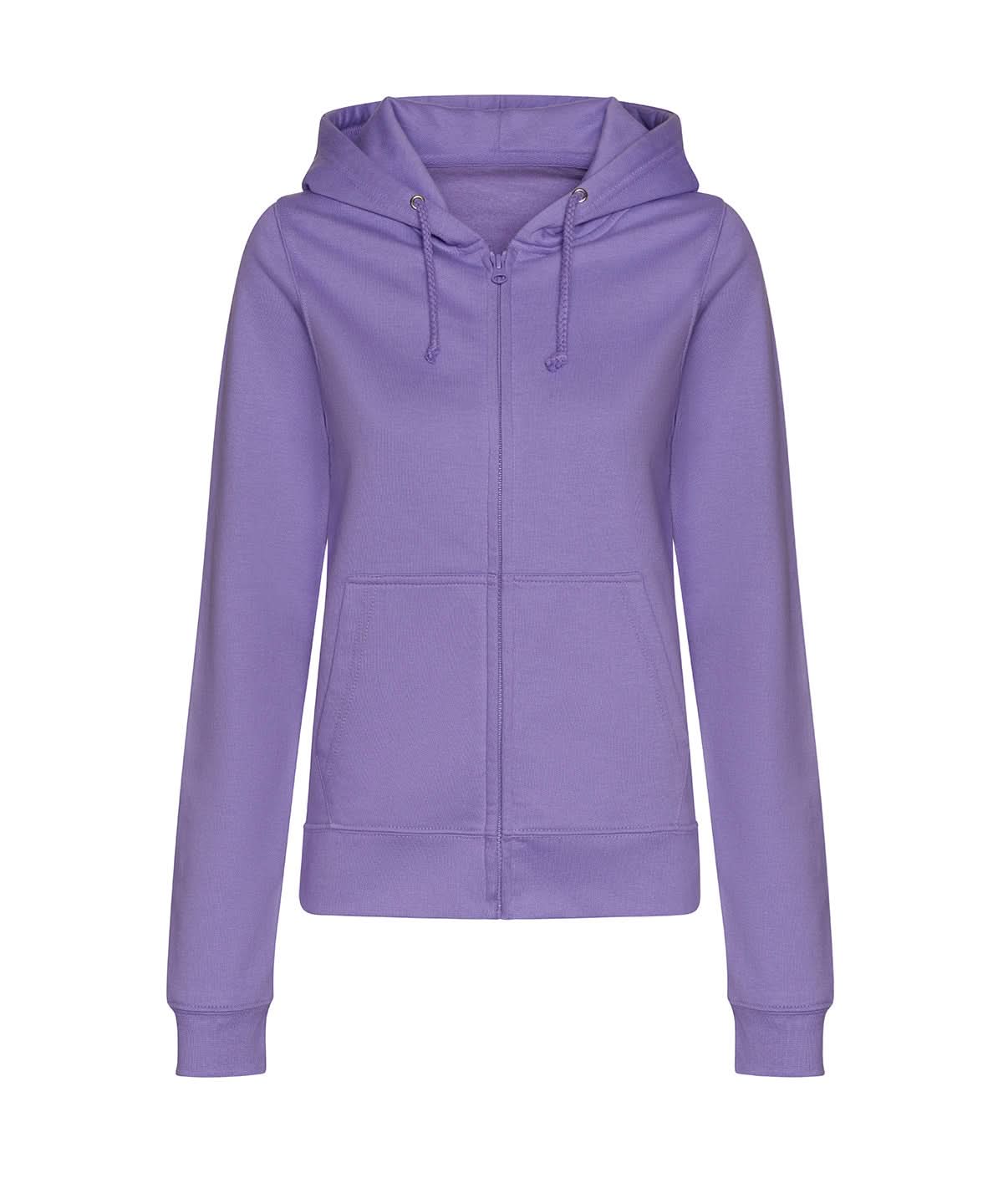 AWDis Just Hoods Womens college zoodie JH50F - Digital Lavender - Customisable Hoodies