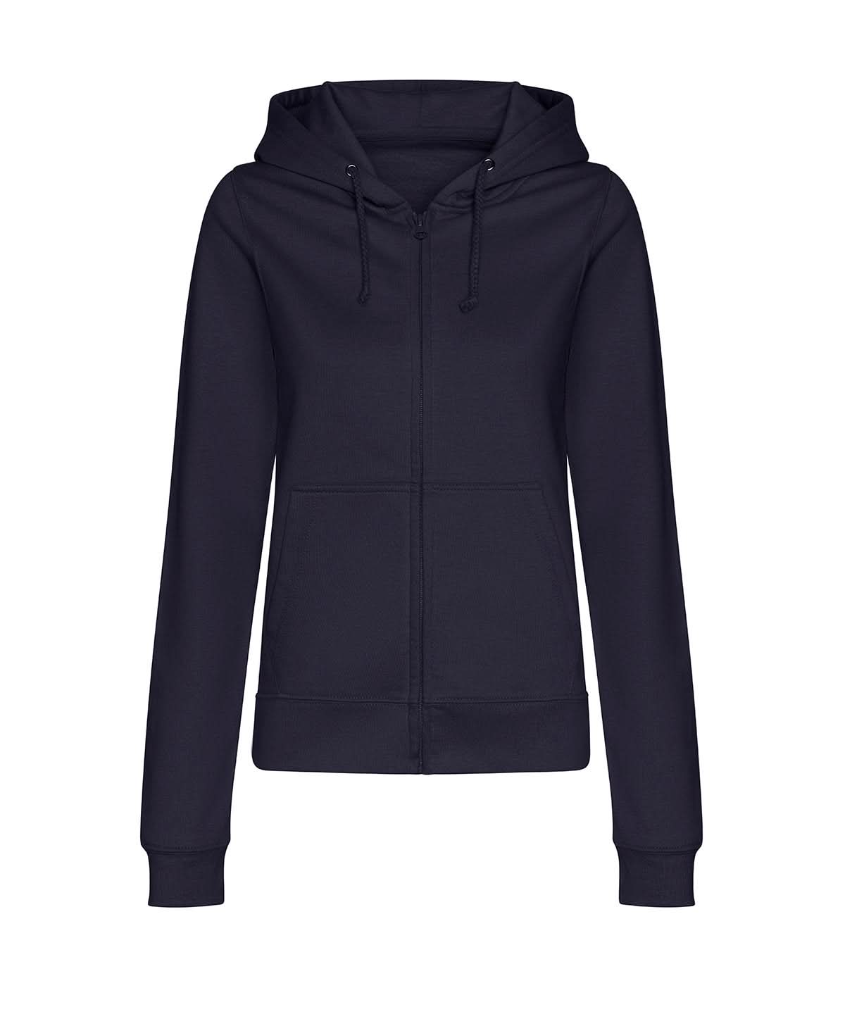 AWDis Just Hoods Womens college zoodie JH50F - New French Navy - Customisable Hoodies