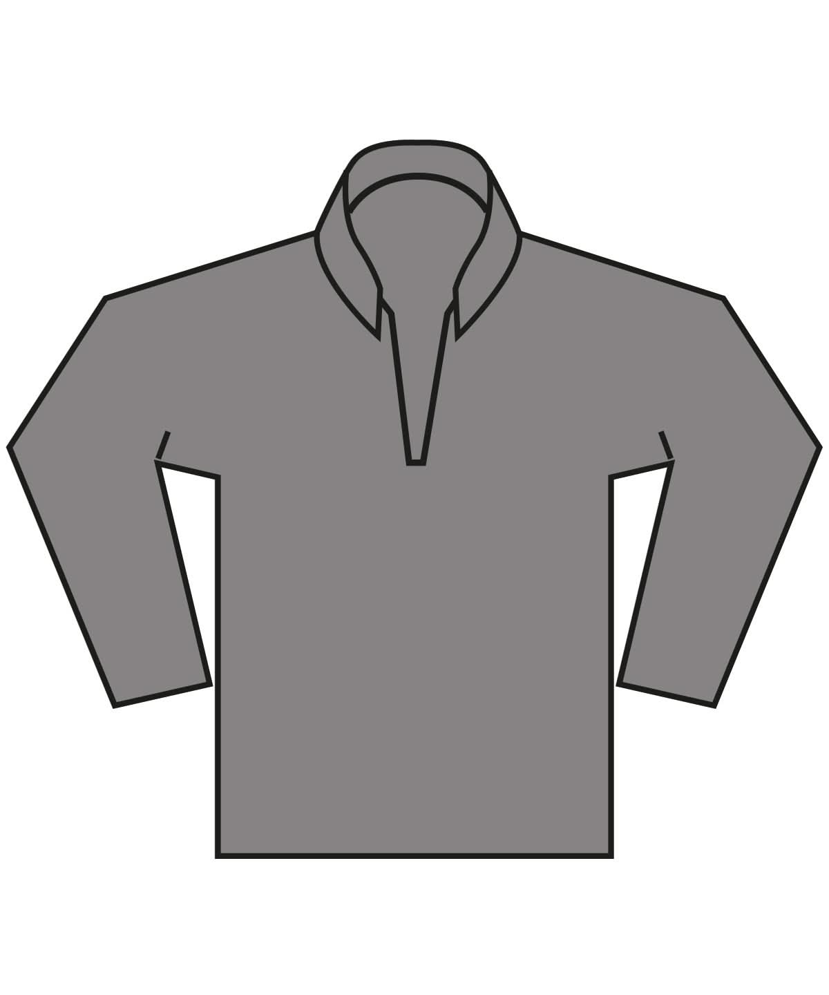 Kustom Kit Regular fit 14 zip piqu sweatshirt KK339 - Dark Grey - Customisable Sweatshirts