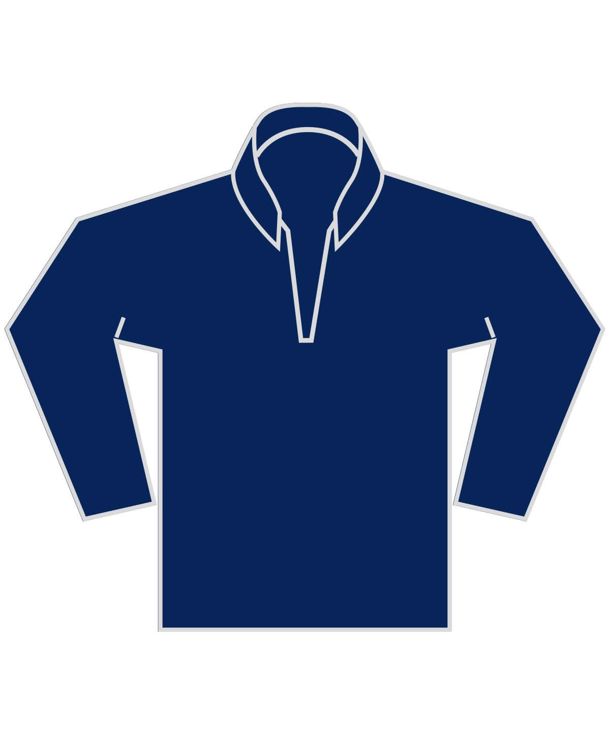 Kustom Kit Regular fit 14 zip piqu sweatshirt KK339 - Navy - Customisable Sweatshirts