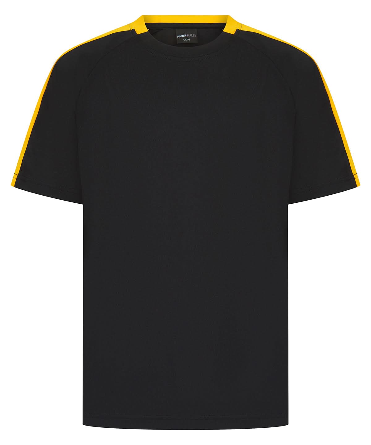 Finden & Hales Finden Hales Kids team t shirt LV292 - Black Gold - Customisable T-Shirts