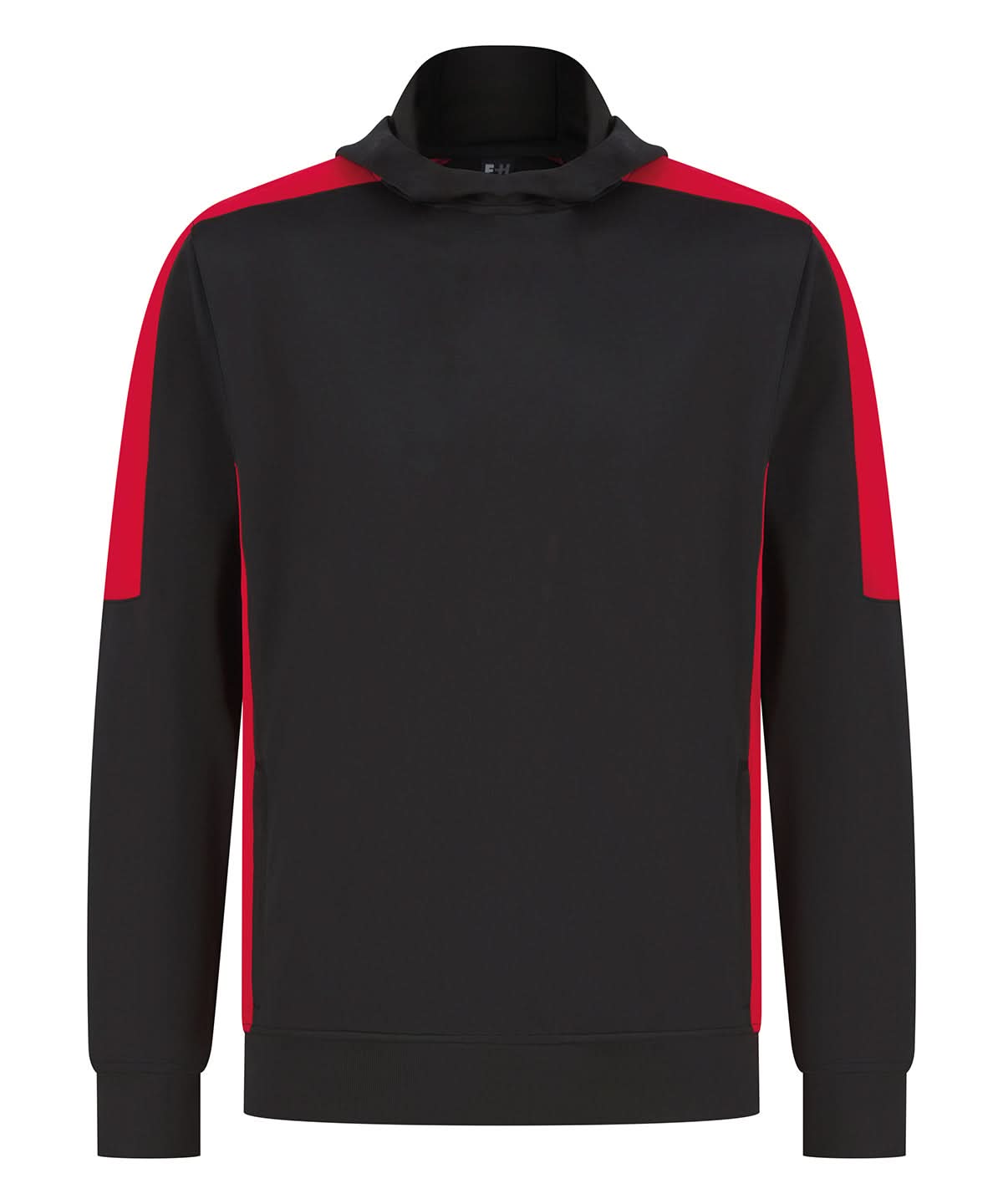 Finden & Hales Adults team hoodie LV341 - Black Red - Customisable Hoodies