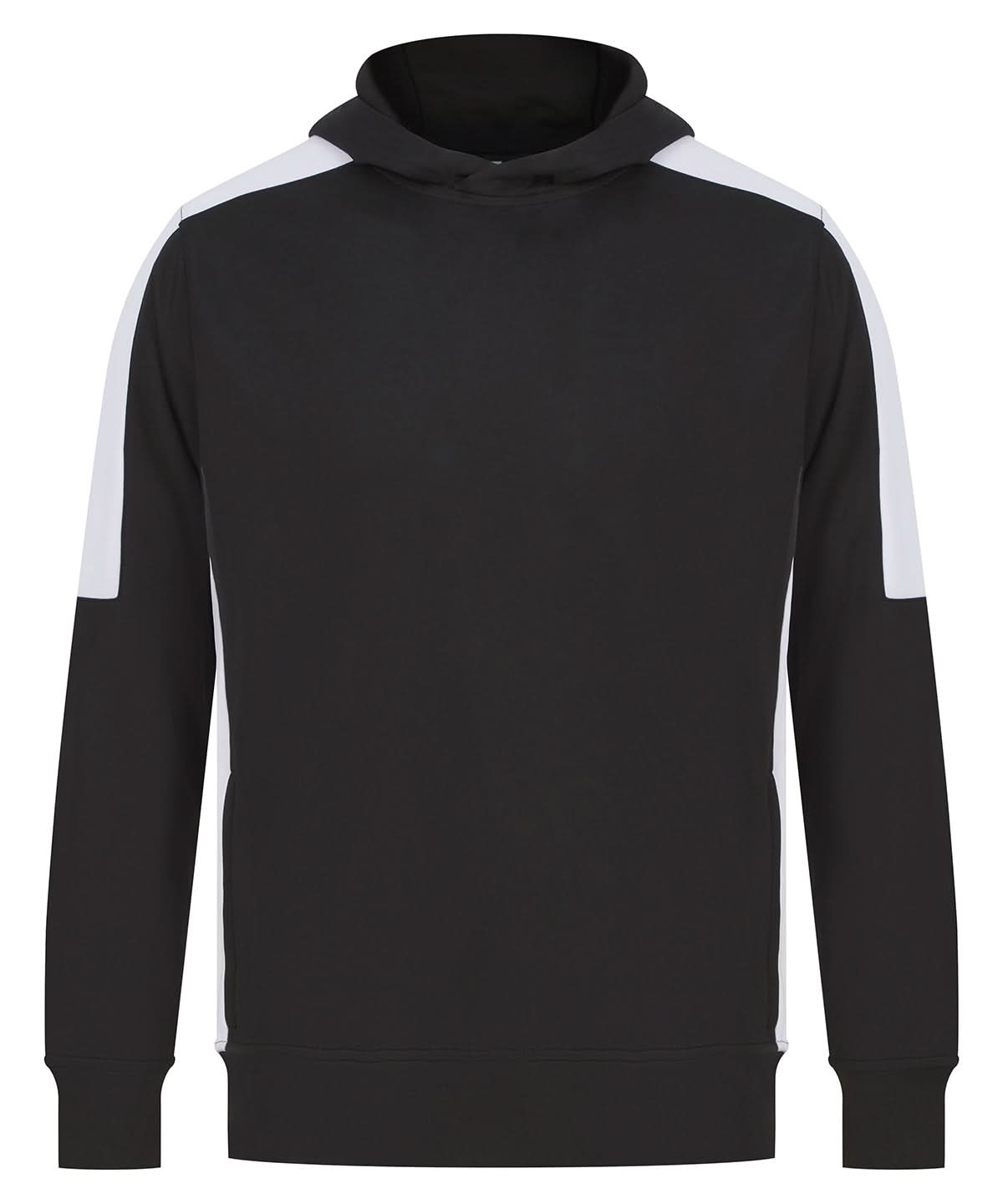 Finden & Hales Adults team hoodie LV341 - Black White - Customisable Hoodies