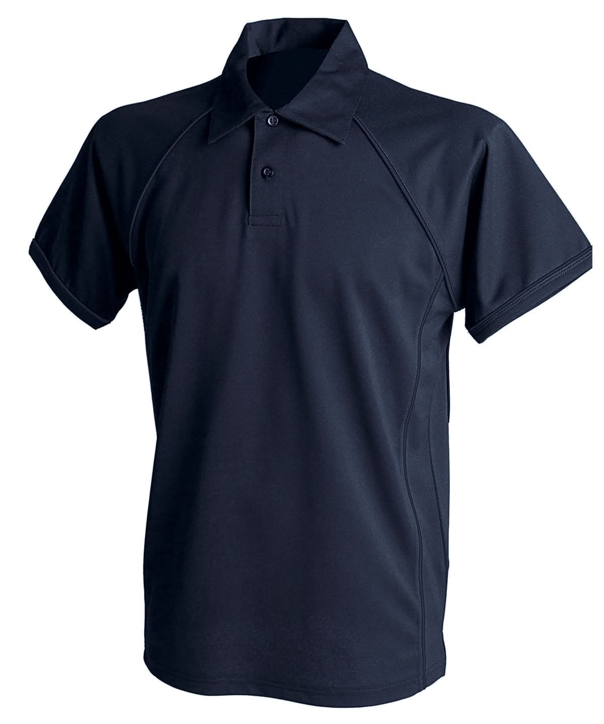 Finden & Hales Finden Hales Piped performance polo LV370 - Navy Navy - Customisable Polos