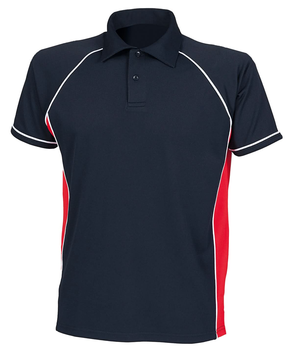 Finden & Hales Finden Hales Piped performance polo LV370 - Navy Red White - Customisable Polos