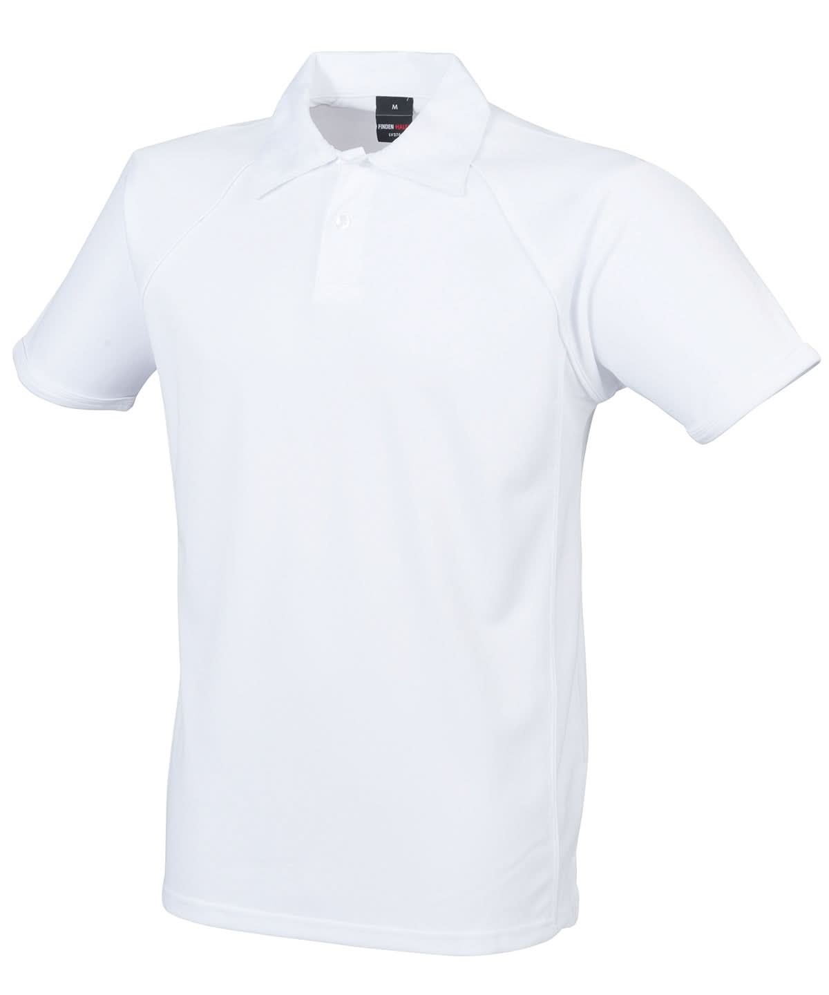 Finden & Hales Finden Hales Piped performance polo LV370 - White White - Customisable Polos