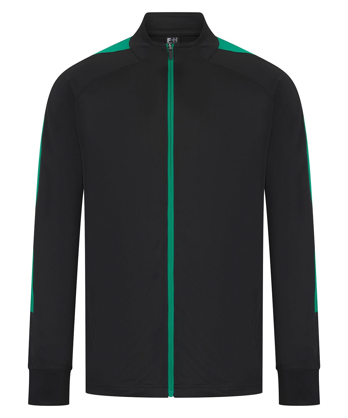 Finden & Hales Finden Hales Knitted tracksuit top Blackemerald LV871 - Blackemerald - Customisable Trackwear