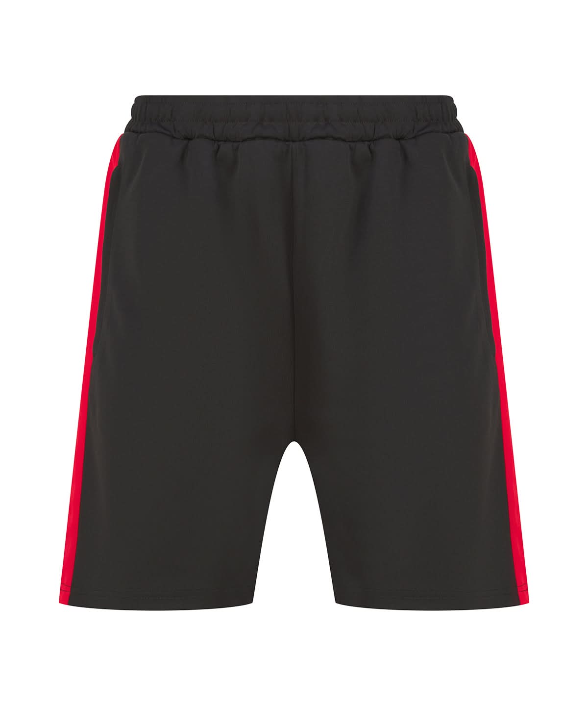 Finden & Hales Finden Hales Knitted shorts with zip pockets LV886 - Black Red - Customisable Shorts