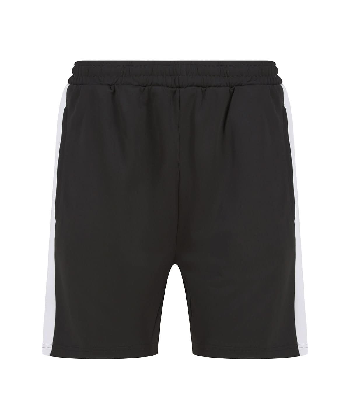 Finden & Hales Finden Hales Knitted shorts with zip pockets LV886 - Black White - Customisable Shorts