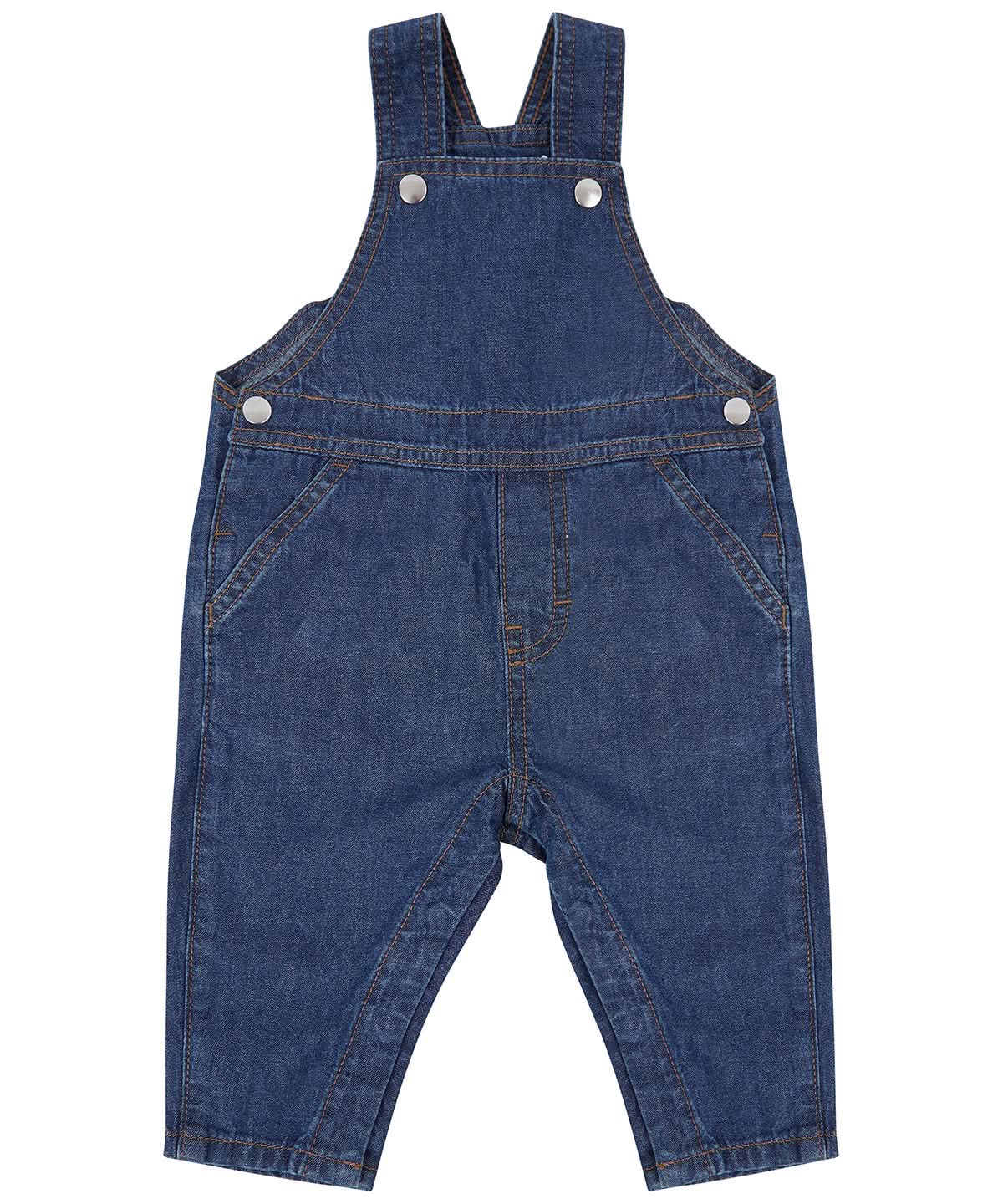 Larkwood Denim Dungarees LW700 - Blue - Customisable Dungarees