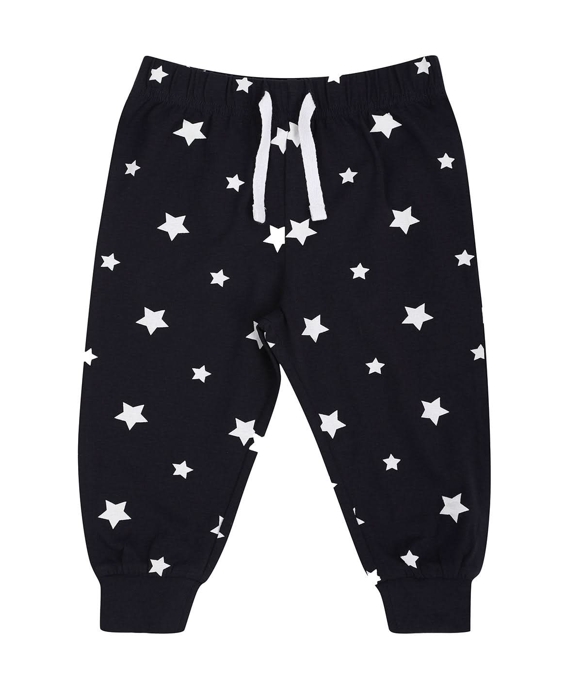 Larkwood Lounge Pants LW85T - Navy White Stars - Customisable Loungewear Bottoms