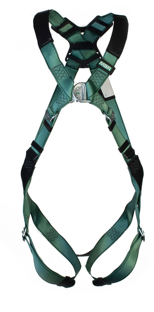 Msa Msa Large V Form Back/Chest D Ring Qwik Fit Harness - Green L - Customisable Harnesses