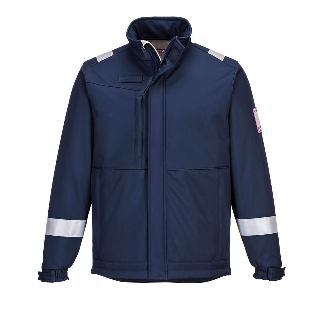 Portwest Modaflame Softshell Fr Jacket MV73 - Navy - Customisable Softshell Jacket