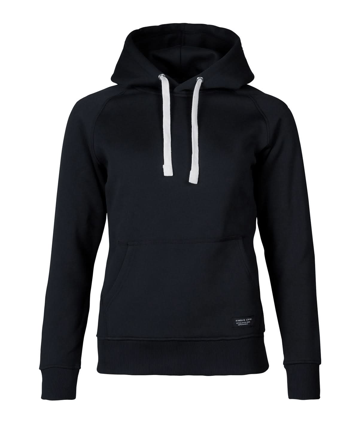 Nimbus Womens Brownsville fashionable hooded sweatshirt N106F - Black - Customisable Sweatshirts