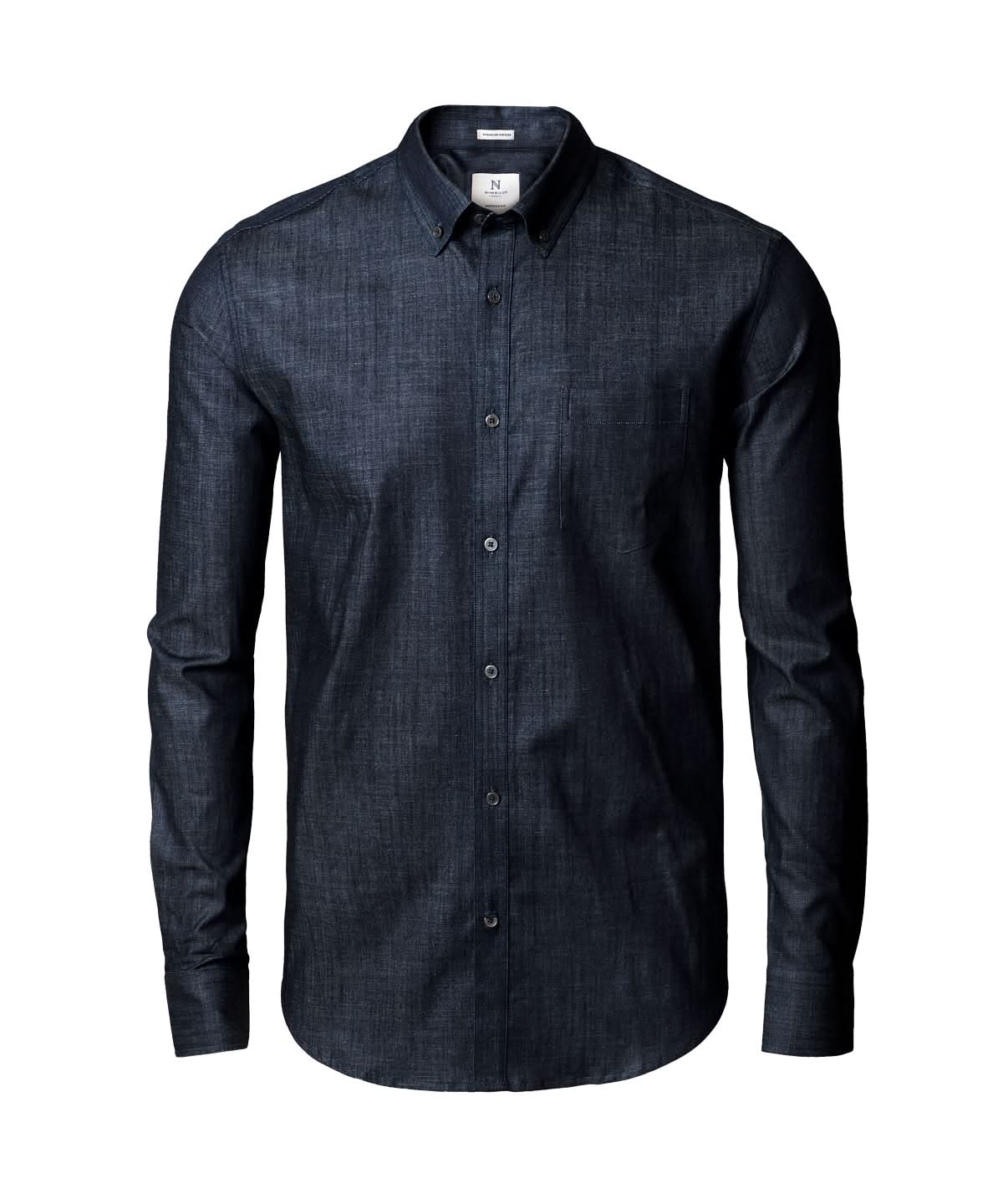 Nimbus Torrance modern fit raw and stylish denim shirt N108M - Indigo Blue - Customisable Shirts