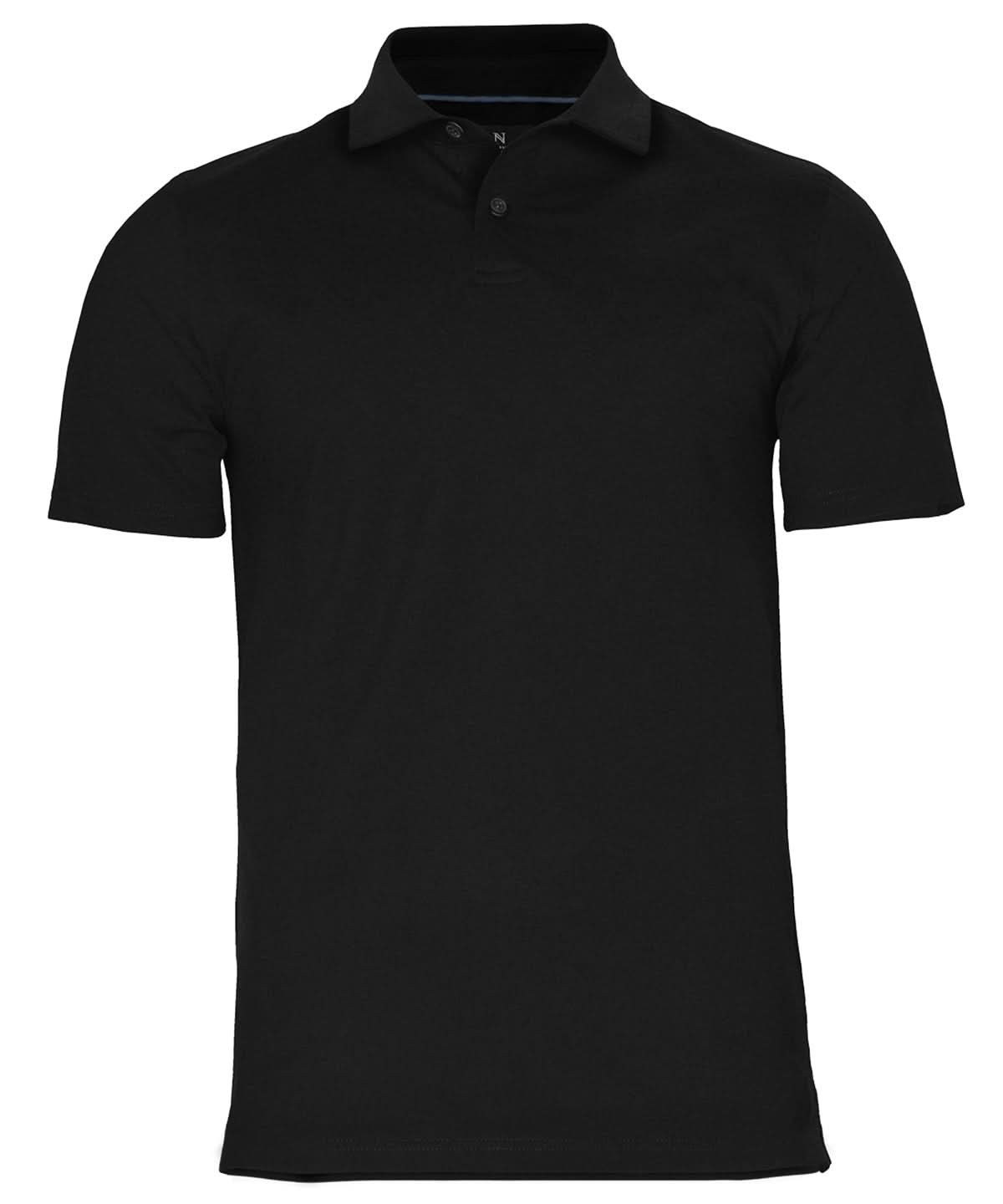 Nimbus Princeton Stretch deluxe cutaway polo N124M - Black - Customisable Polos