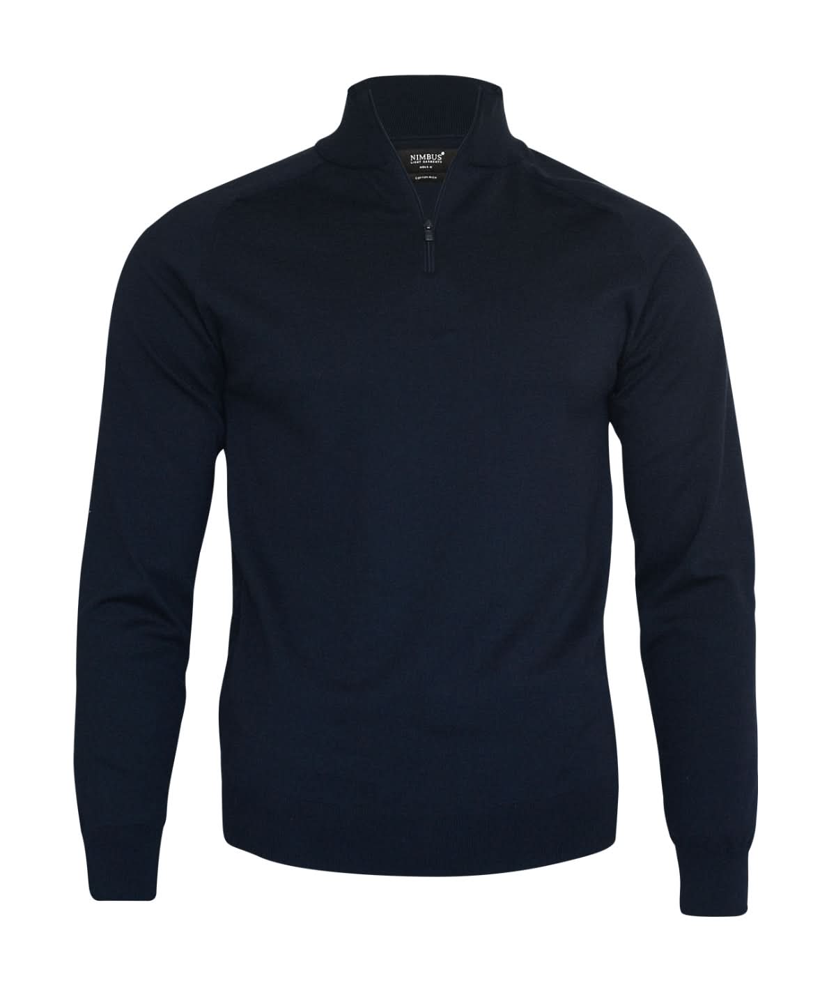 Nimbus Brighton 14 zip NB121 - Navy - Customisable Knitted Jumpers