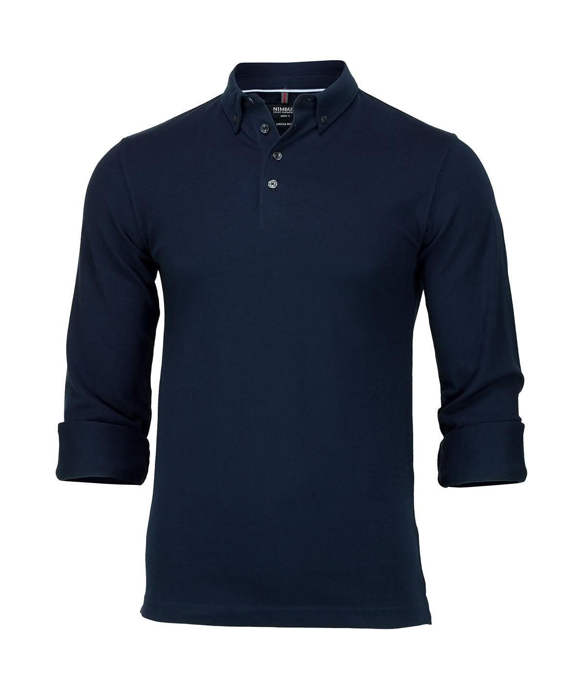 Nimbus Carlington deluxe long sleeve polo NB71M - Dark Navy - Customisable Polos