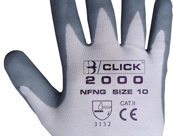 Beeswift Nitrile Foam Nylon Gloves - - Customisable Nitrile