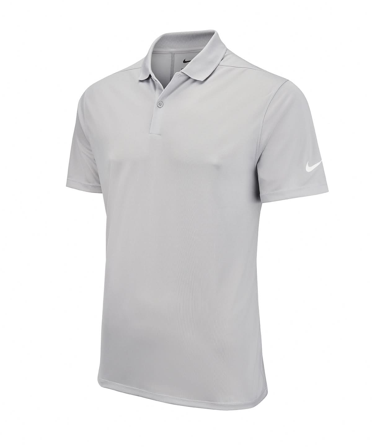 Nike Victory solid polo NK342 - Light Smoke Grey White - Customisable Polos