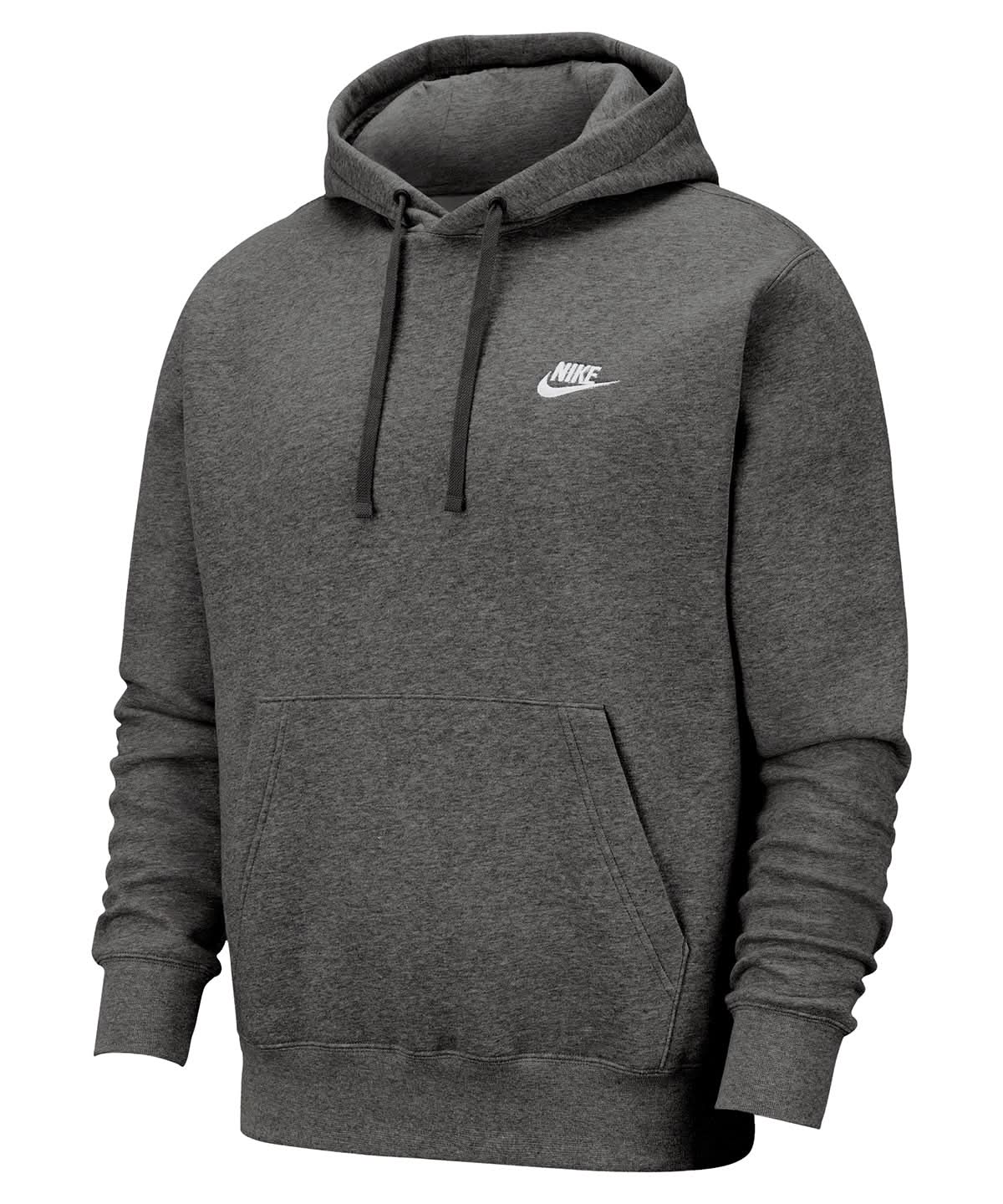 Nike Club hoodie nk387 - Charcoal Heather Anthracite White - Customisable Hoodies