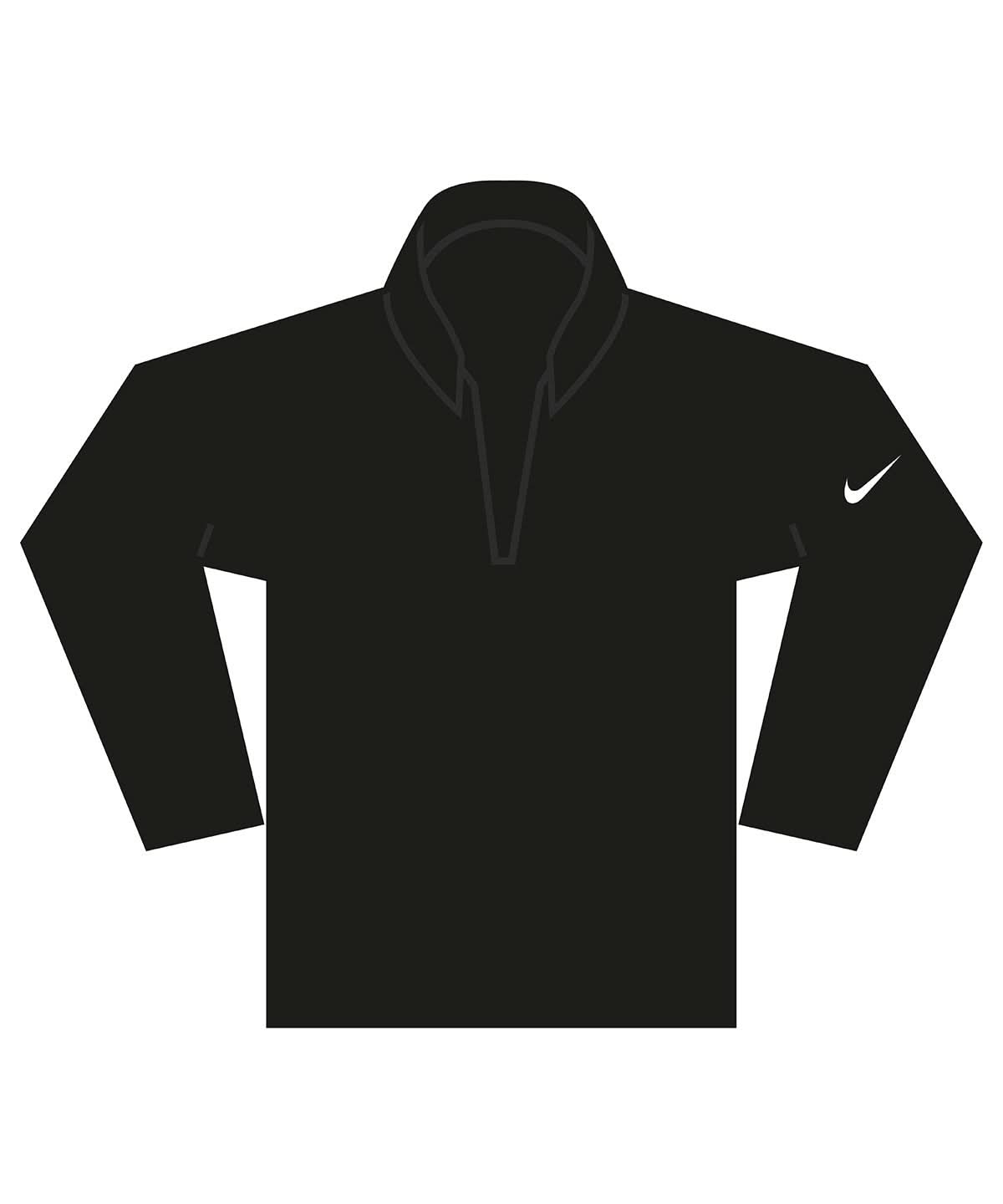 Nike Dri FIT Victory Therma Flex half zip top NK396 - Black White - Customisable Sports Overtops