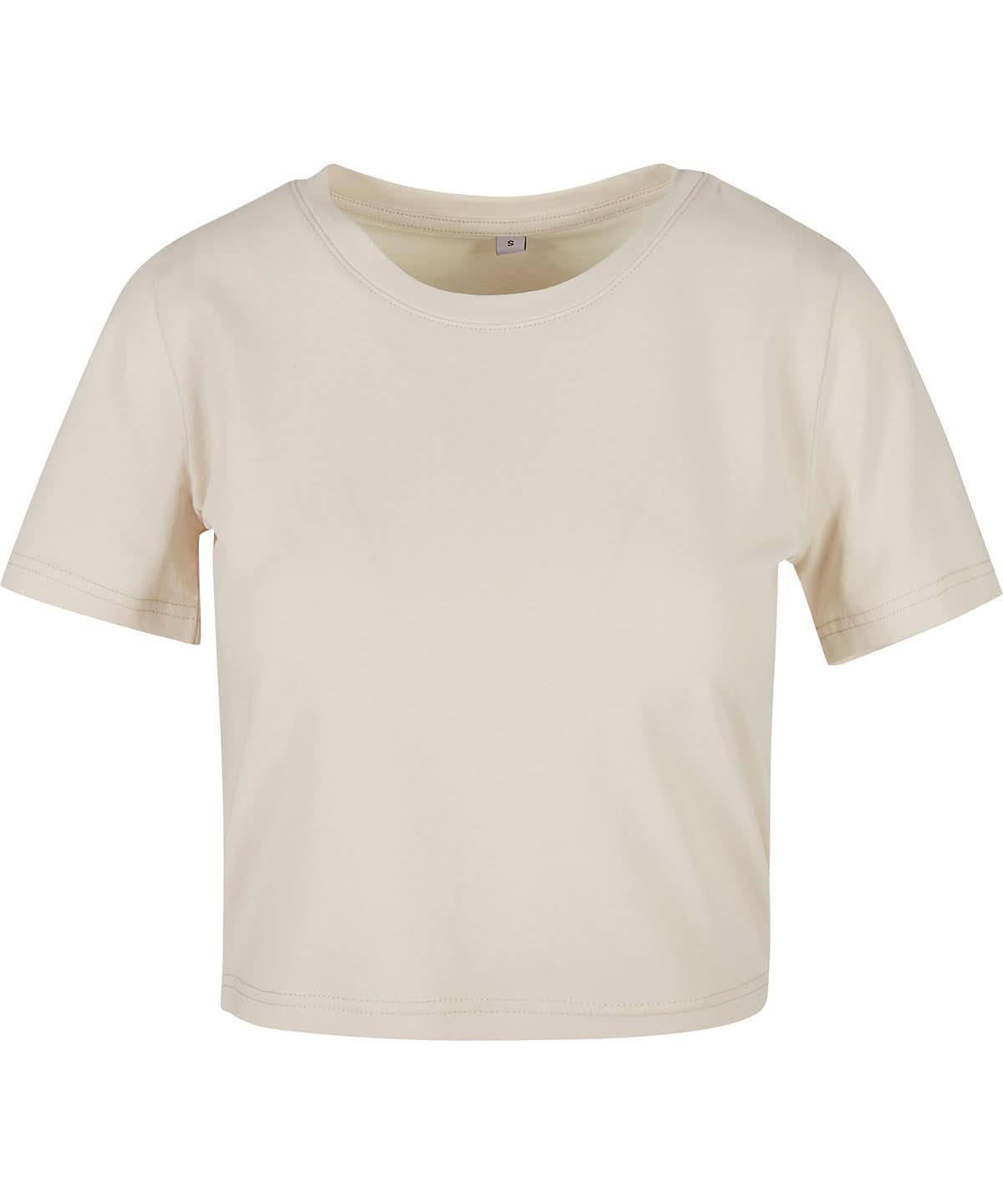 New Morning Studios Womens cropped tee NM006 - Sand - Customisable T-Shirts