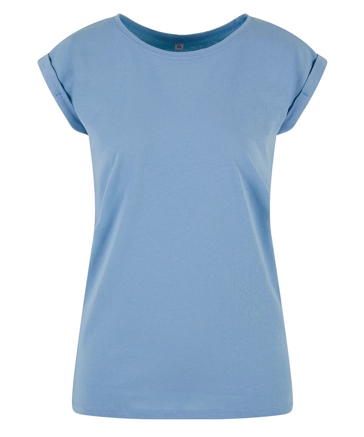 New Morning Studios Womens regular extended shoulder tee Powder Blue NM007 - Powder Blue - Customisable T-Shirts