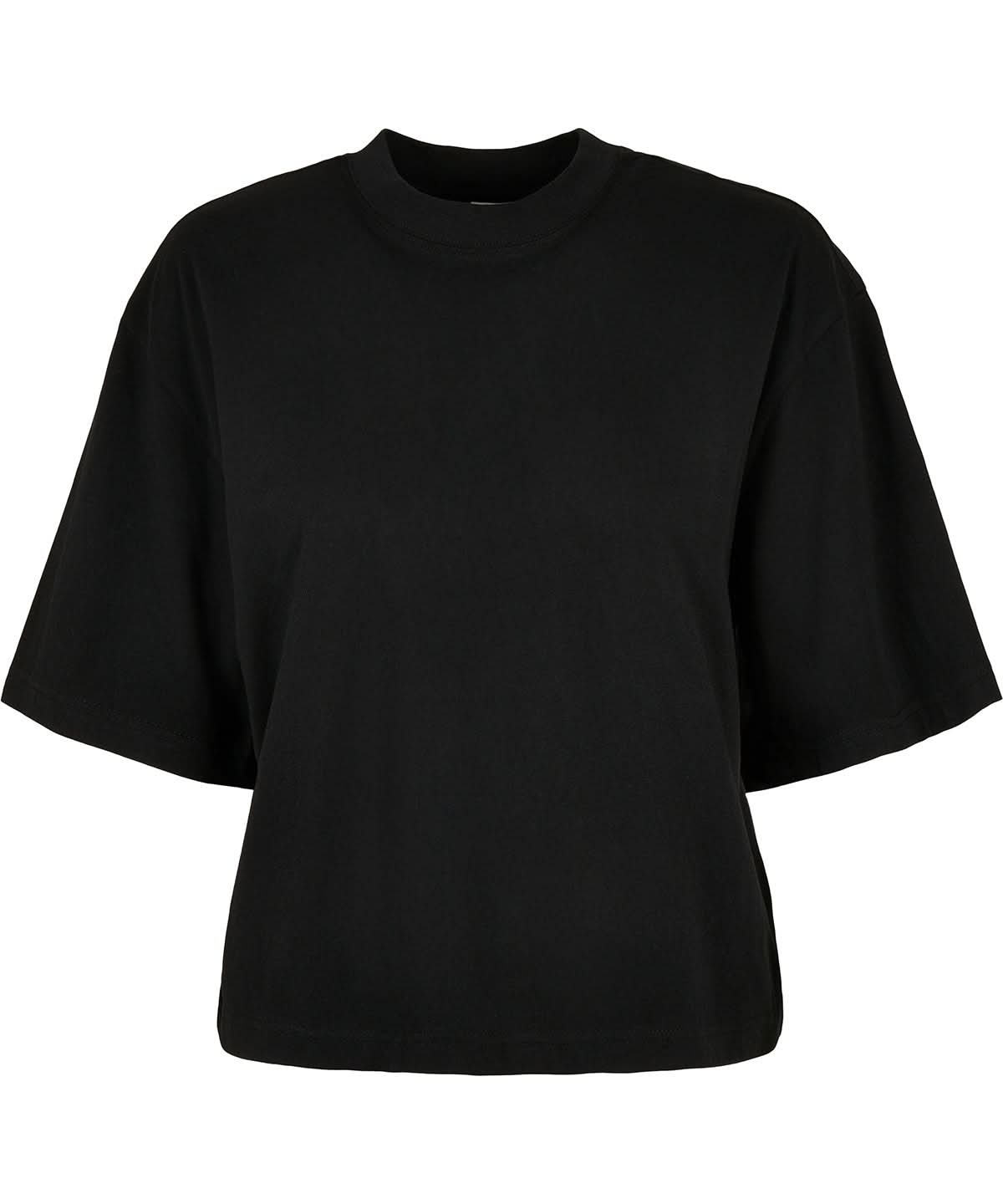 New Morning Studios Womens oversized tee NM008 - Black - Customisable T-Shirts