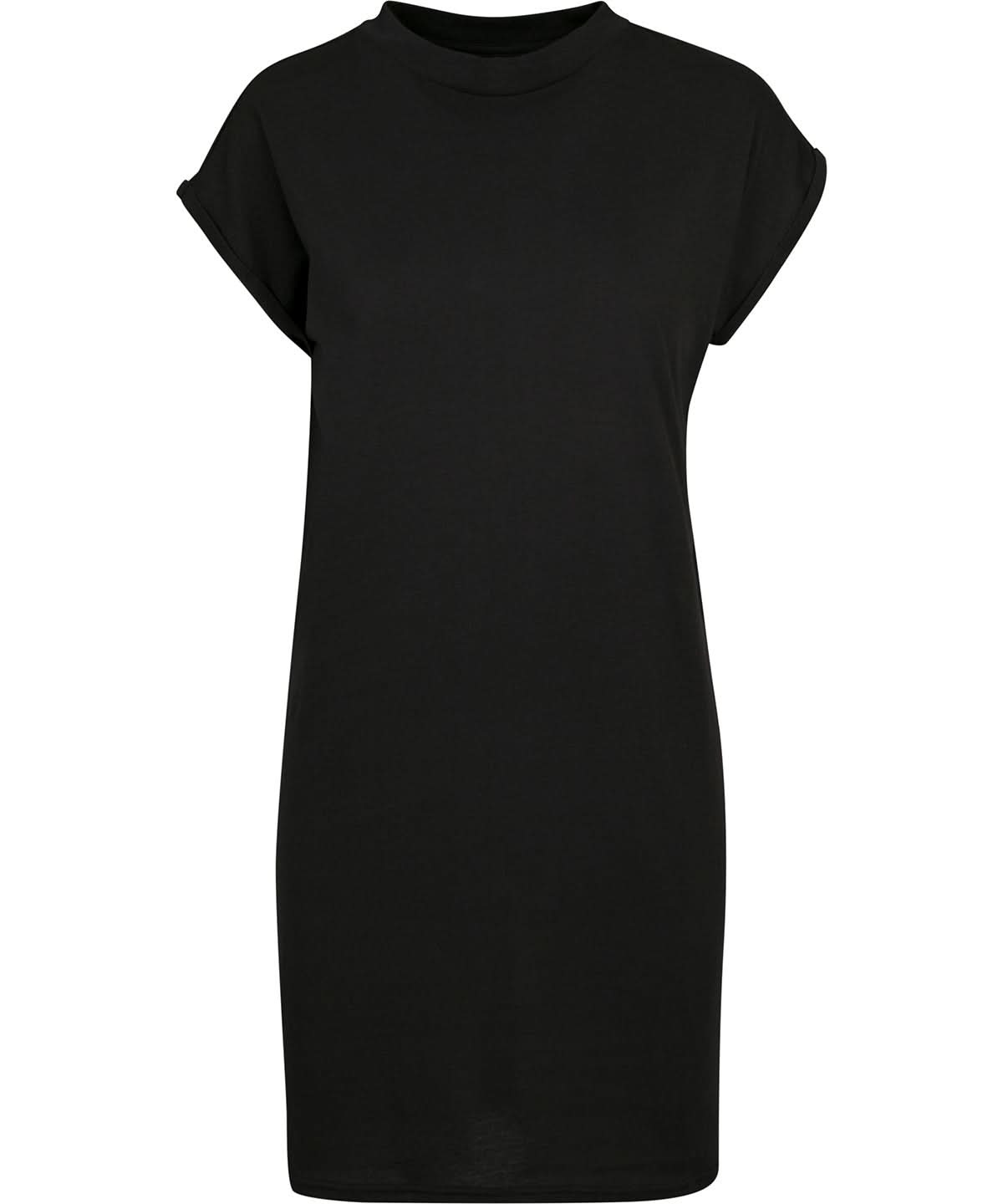 New Morning Studios Womens extended shoulder dress NM026 - Black - Customisable Dresses